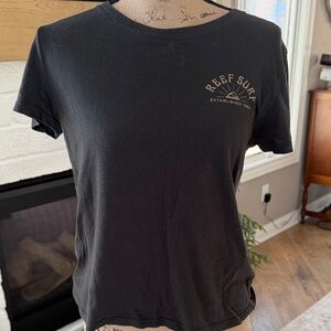 Reef Black Short Sleeve Tee
